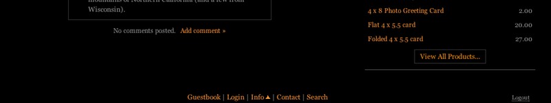Card Featured Products Menu